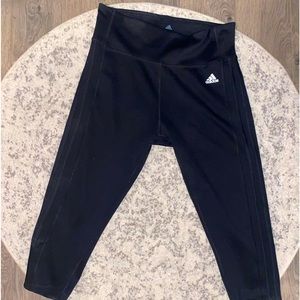 Adidas Climalite cropped black leggings.